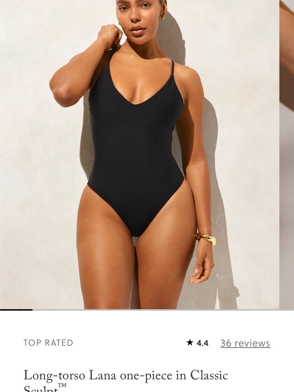 J. Crew Long Torso Lana One-Piece Swimsuit in Classic Sculpt
